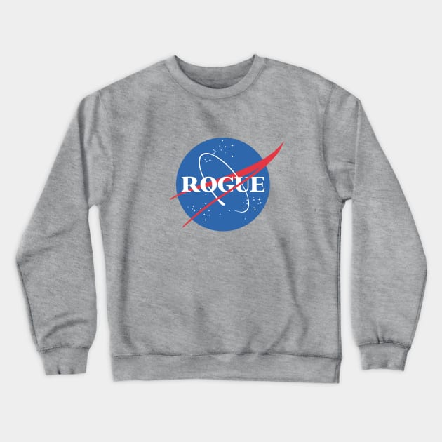 Rogue (NASA Logo) Parody T-Shirt Crewneck Sweatshirt by StrangeFox